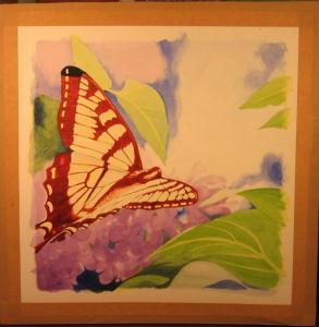 Tiger Swallowtail Painting Progress Two